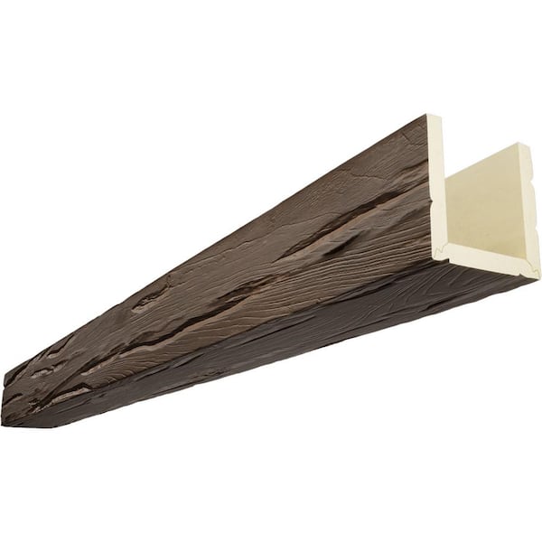 Endurathane 6 in. H x 8 in. W x 16 ft. L Riverwood Cedar Bark Faux Wood Beam
