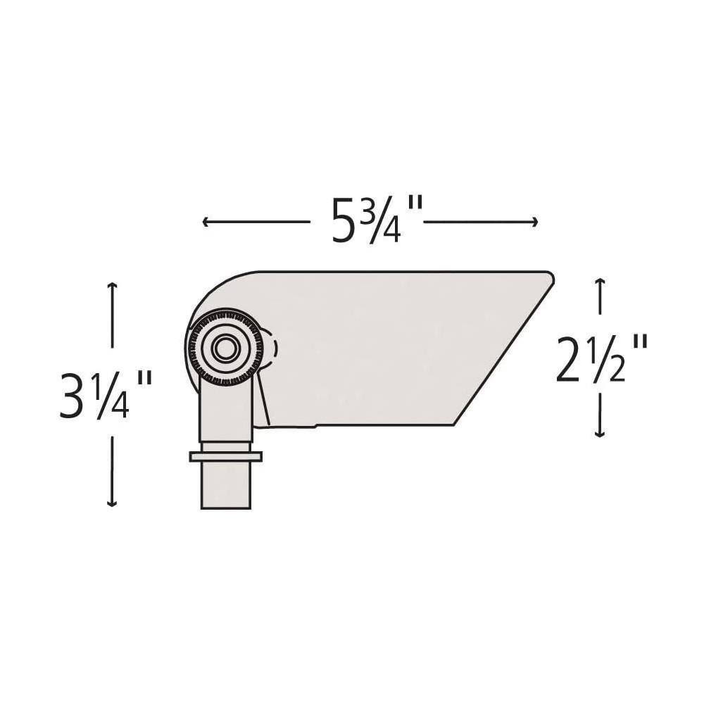 Satin Black Low Voltage Aluminum Landscape Spotlights