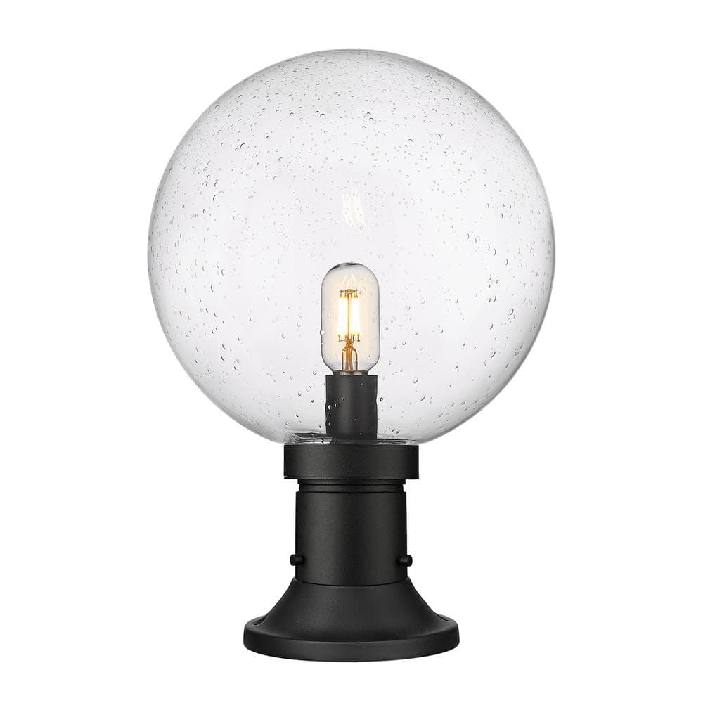 Laurent 17 .75 In. 1-Light Black Aluminum Hardwired Outdoor Weather Resista
