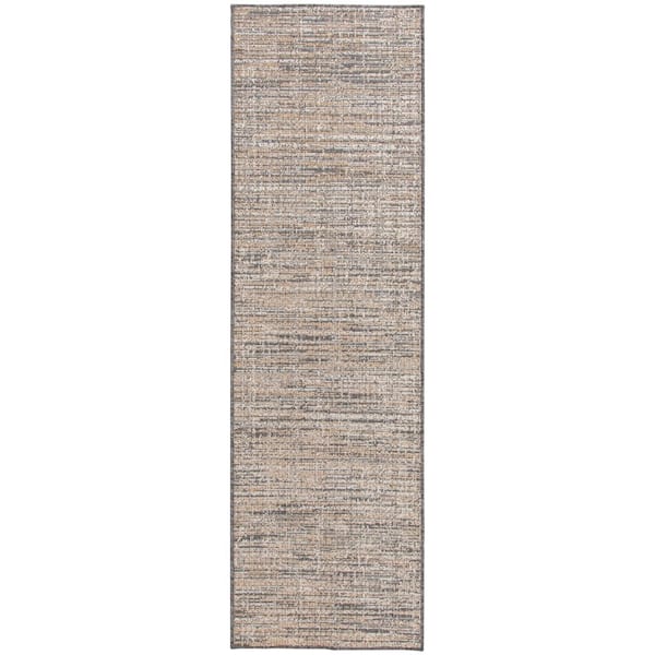 Wicker Weave Beige 2 ft. x 7 ft. Indoor/Outdoor Runner Area Rug