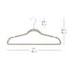 OSTO Black Velvet Hangers 100-Pack OV-113-100-BLK-H - The Home Depot