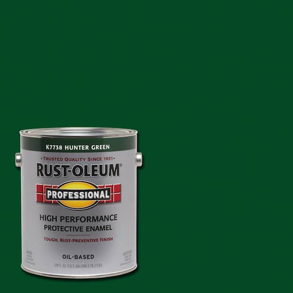 Rust-Oleum Professional 1 gal. High Performance Protective Enamel Gloss Hunter Green Oil-Based Interior/Exterior Paint (2-Pack)