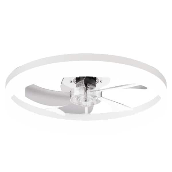 19.7in Ceiling Fan with Lights Remote APP Control 6 Speeds Reversible Dimmable LED 30W White