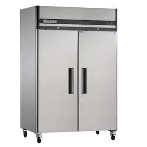 MXCR-49FDHC 53.9" Double Door Reach-In Refrigerator, Top Mount with 49 cu. Ft Storage, Stainless Steel