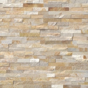 Sparkling Autumn Ledger Corner 6 in. x 6 in. Natural Quartzite Wall Tile (2 sq. ft. / case)