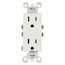 Leviton Decora 15 Amp Tamper Resistant Combo Switch and Outlet, White ...