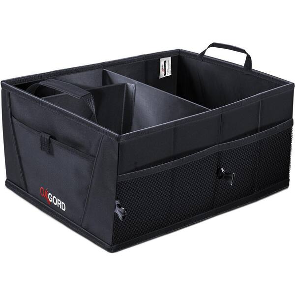 OxGord 21 in. L x 15 in. W x 10 in. Auto Trunk Storage Organizer Bin with Pockets