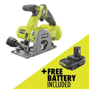 ONE+ 18V Cordless 3-3/8 in. Multi-Material Plunge Saw with FREE 2.0 Ah Battery