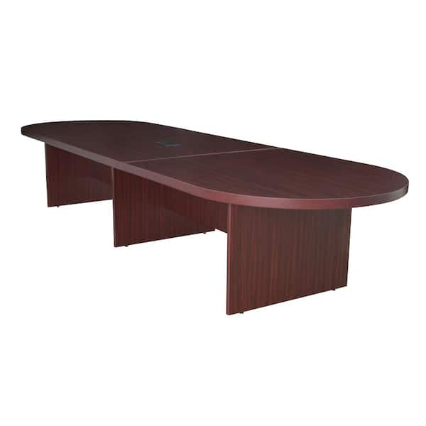 Regency Legacy 168 in. Mahogany Modular Racetrack Conference Table with Power Data Grommet