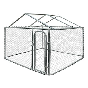 6 ft. H x 7.5 ft. W x 7.5 ft. L Dog Kennel with Roof Frame