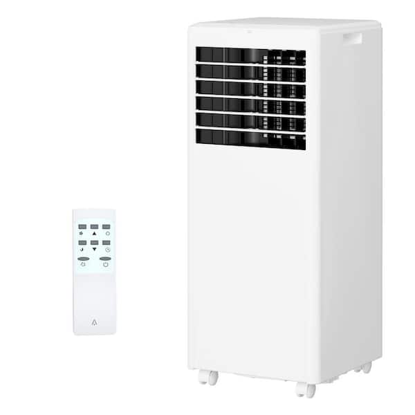 5,000 BTU (8,000 BTU ASHRAE) 115-Volt Portable Air Conditioner with Dehumidifier and Remote Cools 350 sq. ft. in White