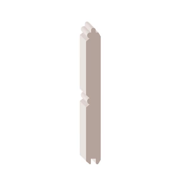 Fara Home HOUSE OF FARA .5625 in. D x 5-1/4 in. W x 96 in. L Primed Poplar Wood ...