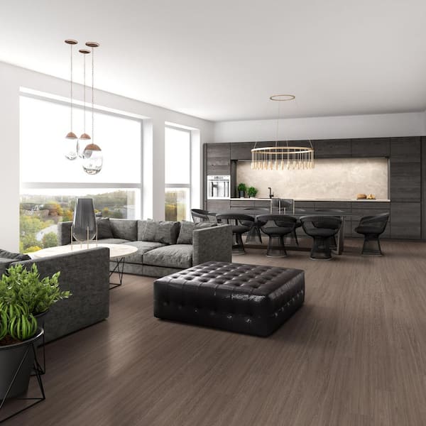 Washed Elm 12 MIL x 6 in. x 48 in. Glue Down Waterproof Luxury Vinyl Plank Flooring (36 sq. ft./Case)