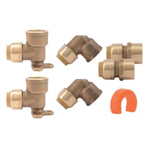 1/2 in. Push-to-Connect Brass Shower/Tub Installation Kit