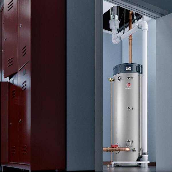 Rheem Commercial Triton Heavy Duty High Efficiency 80 Gal. 160K BTU ULN  Natural Gas Power Direct Vent Tank Water Heater GHE80SU-160 - The Home Depot