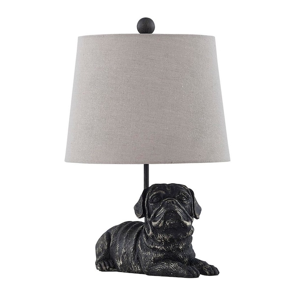 23.5 in. Painted Novelty Table Lamp with Oat Linen