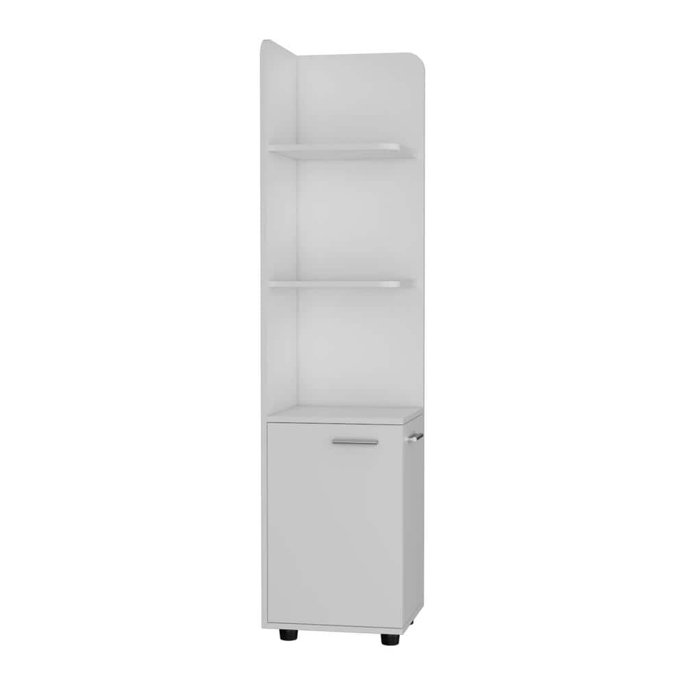 14.7 in. W x 14.7 in. D x 62.2 in. H in Ready to Assemble Tall Corner Stand