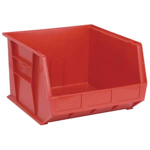 Ultra Series 27.00 Qt. Stack and Hang Bin in Red (3-Pack)