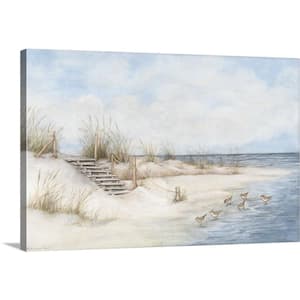 "Beach Stairs" by Susan Winget Canvas Wall Art