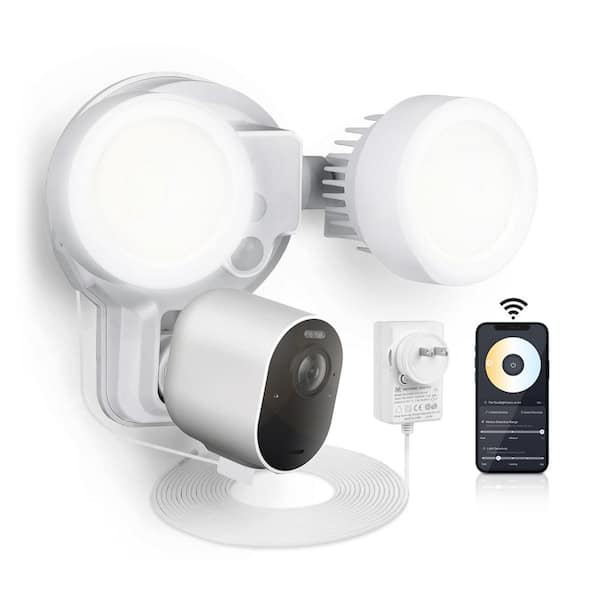 Wasserstein 3-in-1 Plugged-In Smart Floodlight, Charger & Mount for Arlo Ultra/Ultra 2, Pro 3/4 - 1500 Lumens, Motion Sensor & Timer