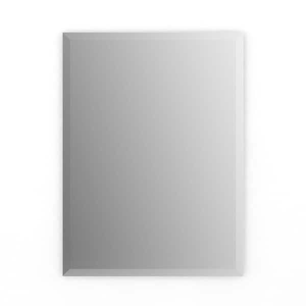 Delta 24 in. W x 31 in. H (M1) Frameless Rectangular Deluxe Glass Bathroom Vanity Mirror