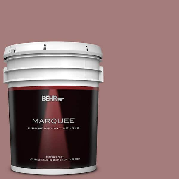 BEHR MARQUEE 5 gal. #ICC-108 Brandied Apple Flat Exterior Paint & Primer