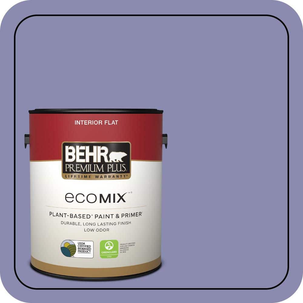 1 gal. #M550-5 Violet Aura Flat EcoMix Plant-Based Interior Paint & Primer price history on PriceWatchPro