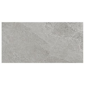 LithoTech Silver Gray 23.62 in. x 47.24 in. Matte Porcelain Floor and Wall Tile (15.49 sq. ft./Case)