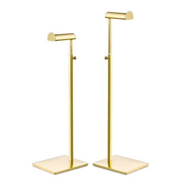 Angel Sar Gold Handbag Rack Stainless Steel with Adjustable Height (3-Pack)
