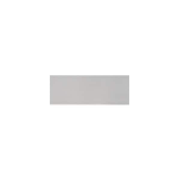 Jeffrey Court Take Home Tile Sample - Pastilla Grey 2 in. x 5 in. Subway Glossy Porcelain Wall Tile