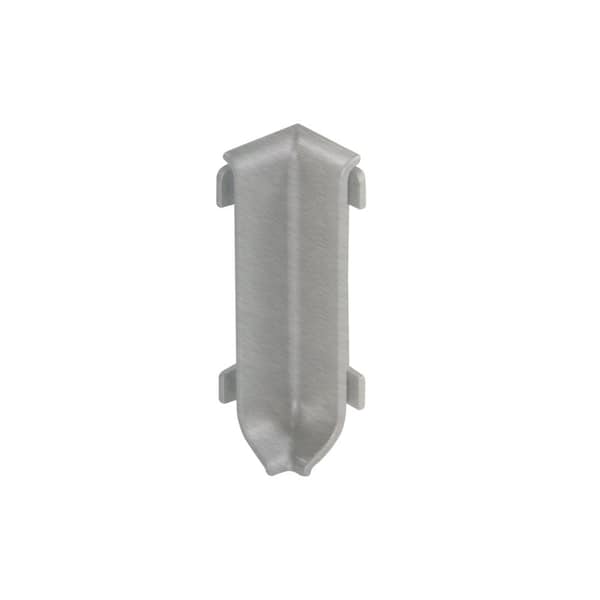 Schluter Designbase-SL Aluminum with Brushed Stainless Steel Appearance 2-3/8 in. x 1 in. Metal 90-Degree Inside Corner