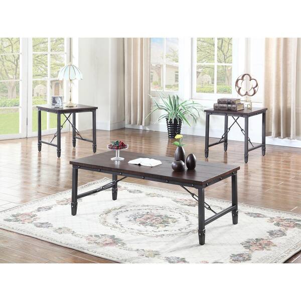 Best Master Furniture 47 In L Dorma Dark Walnut Rectangle Wood Coffee Table And 22 End Set 3 Piece Dx700 Best Master Furniture 47 In L Dorma, Best Coffee And End Table Sets