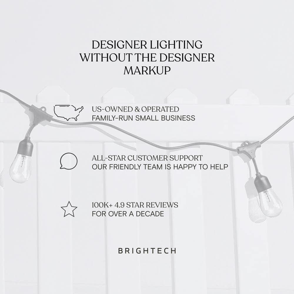 27 Ft Warm White Solar Powered LED Globe String Lights
