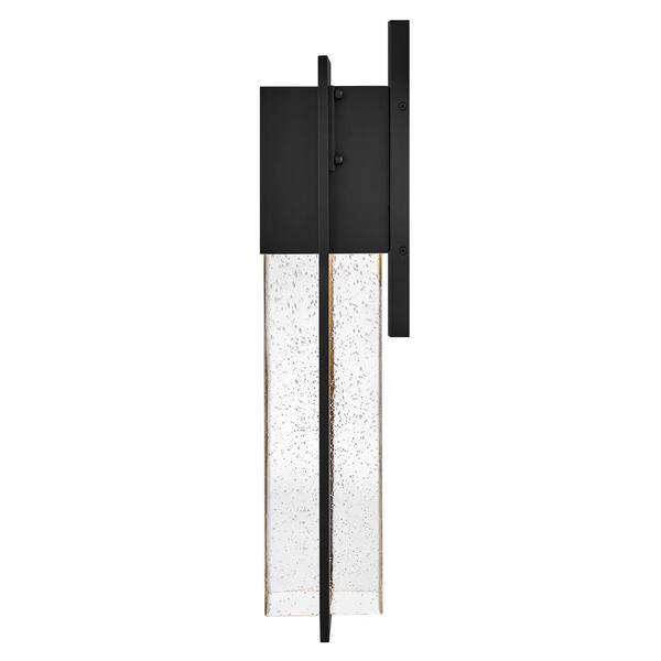 LARK - Alex 1-Light Black Hardwired Outdoor Wall Lantern Sconce