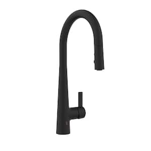 Belanger Touchless Single Handle Pull-Down Kitchen Faucet with Magik Technology in Matte Black
