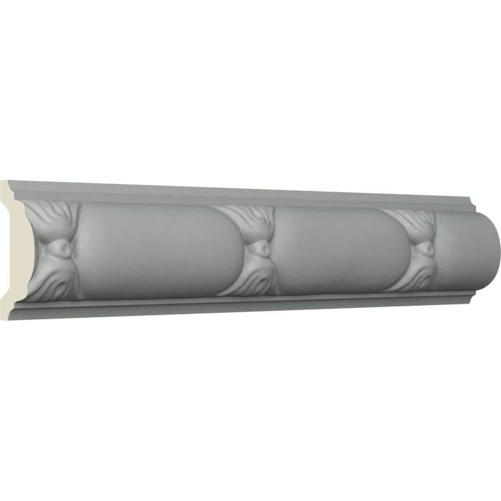 Gray Geometric Primed Urethane Panel Moulding Sample