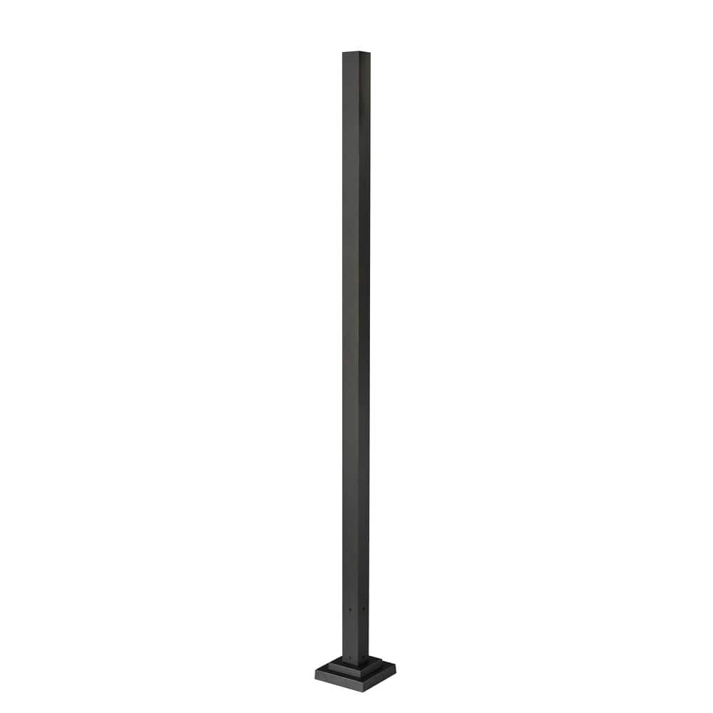 Outdoor Post 96 in. Oil Rubbed Bronze Aluminum Hardwired Outdoor ...