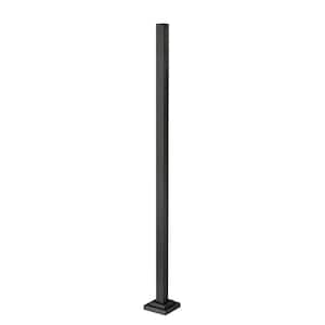Outdoor Post 96 in. Oil Rubbed Bronze Aluminum Hardwired Outdoor Weather Resistant Surface Mount/Base Light Post