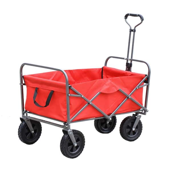 itapo 3.99 cu. ft. Fabric Utility Folding Wagon Garden Cart