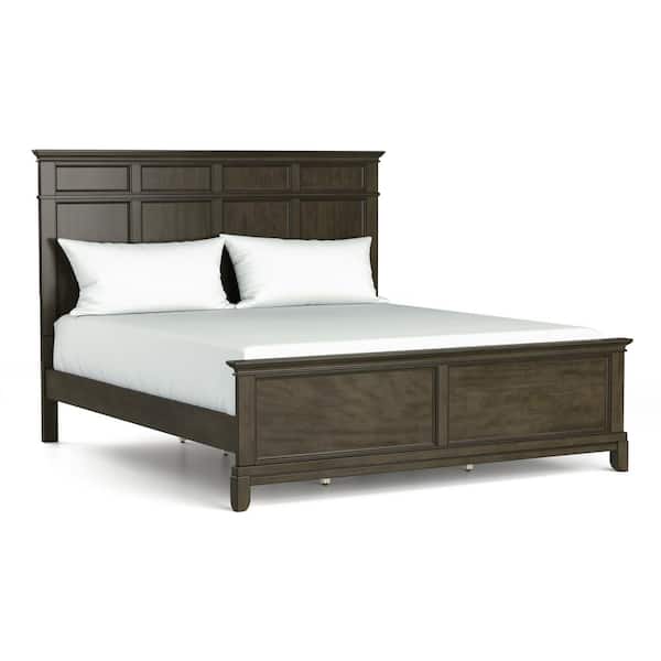 Furniture of America Emery Point Gray California King Panel Bed and Care Kit