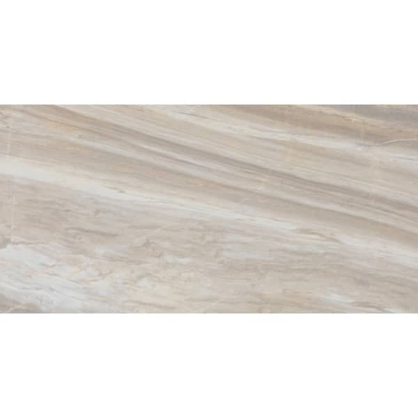 Apollo Tile (Sample) Sparta Wooden Beige 4-in x 4-in Polished Marble Wood Look Floor and Wall Tile