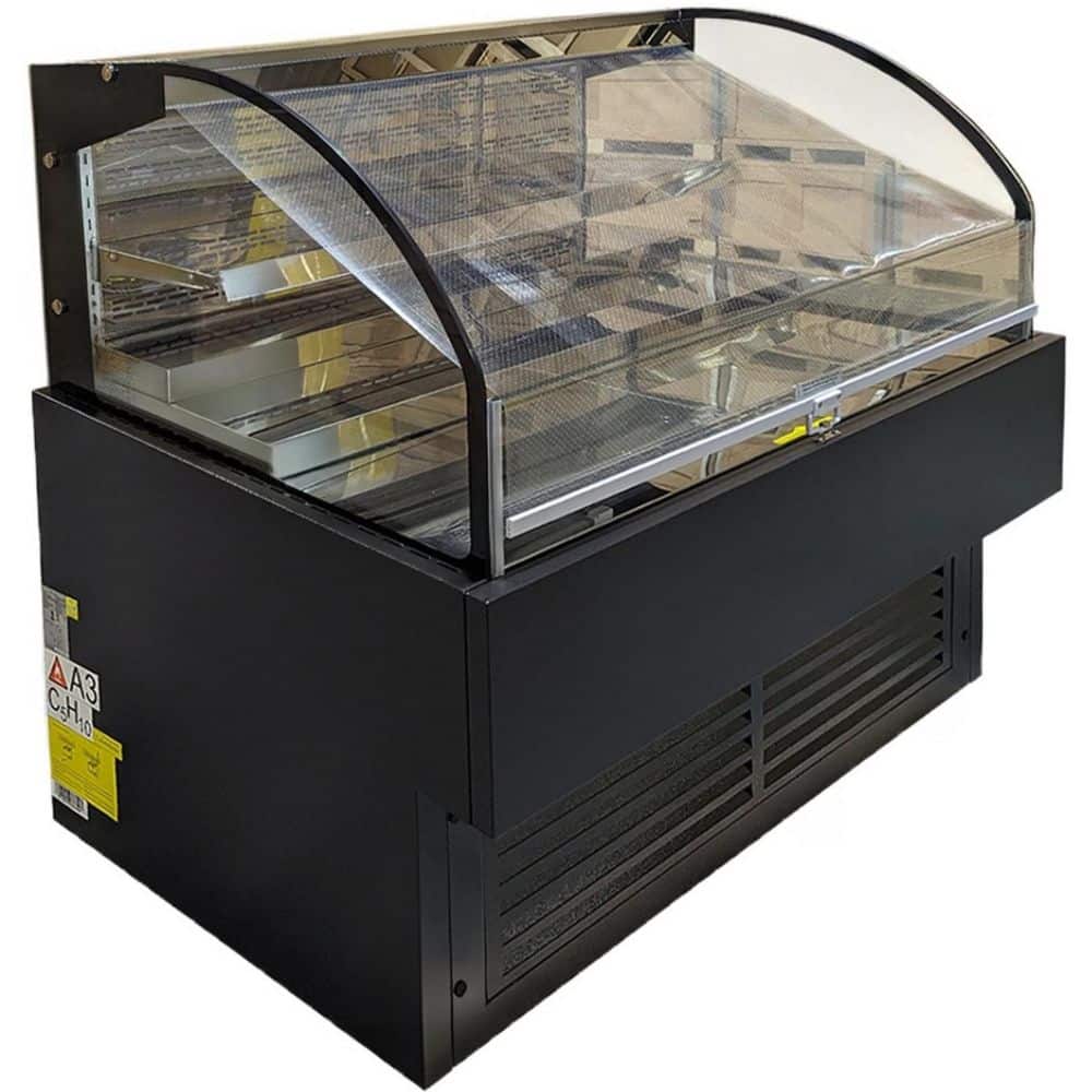 47.2 in 11.2 cu. ft. Commercial Changer Open Display Refrigerated Showcase EC319B Black