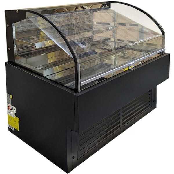 47.2 in 11.2 cu. ft. Commercial Changer Open Display Refrigerated Showcase EC319B Black
