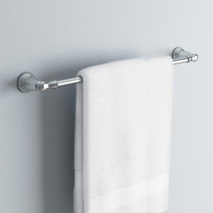 Banbury 24 in. Towel Bar in Chrome (2-Pack Combo)