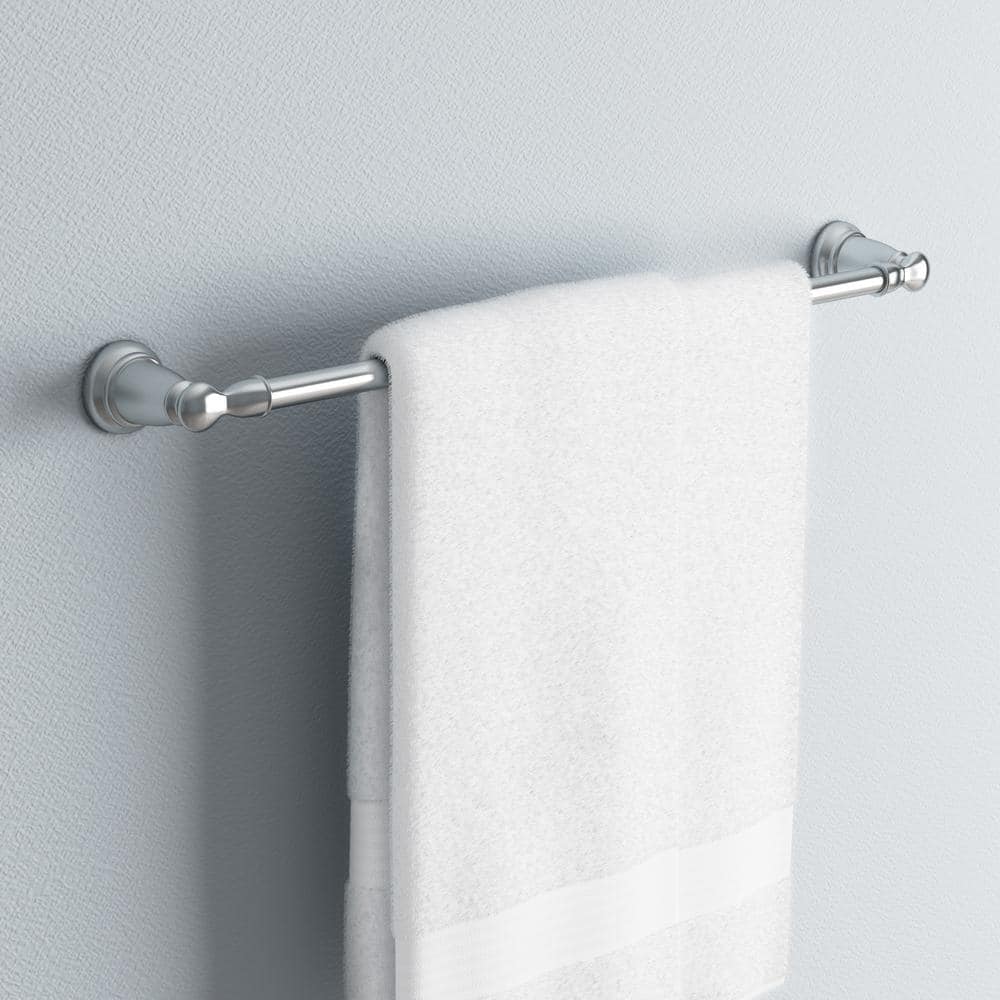Banbury 24-Inch Chrome Wall Mounted Towel Bar