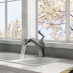 Chatfield Single-Handle Pull-Out Sprayer Kitchen Faucet in Stainless Steel