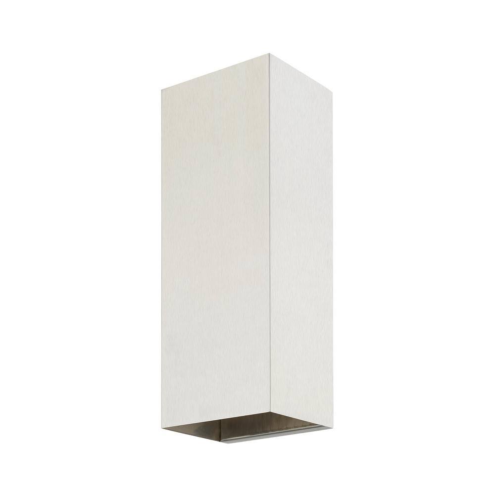 Derby Brushed Nickel Handcrafted Steel Outdoor Wall Sconce