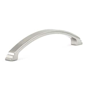 Ternes Collection 3 3/4 in. (96 mm) Brushed Nickel Transitional Cabinet Arch Pull