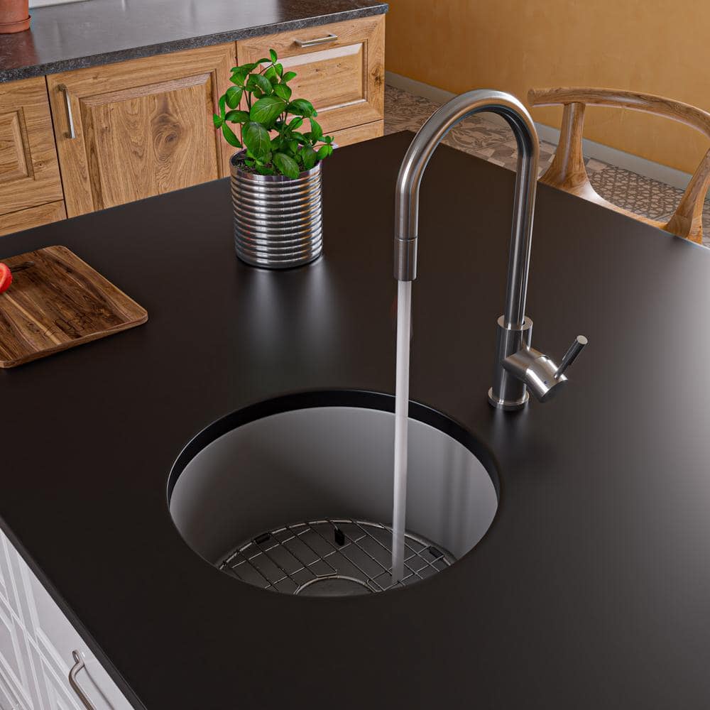 Brushed Stainless Steel Pull Down Kitchen Faucet with Spray