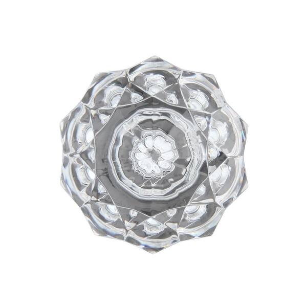 Faceted Crystal Sphere Curtain Drapery Rod Finial Multi-finishes 2-Pack 1 in 
